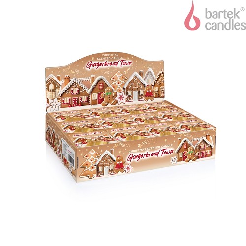 Svíčka ve skle 115 g - GINGERBREAD TOWN