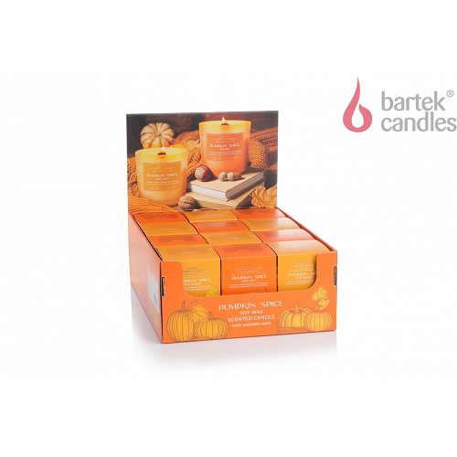 Svíčka ve skle 150 g - PUMPKIN SPICE (dřevěný knot)