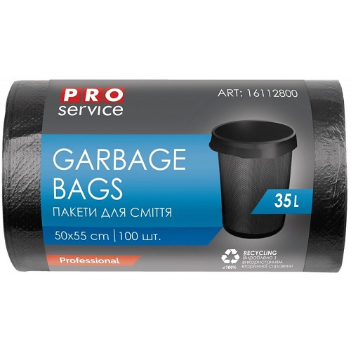 PROservice Pytle na odpad černé 35l 100ks