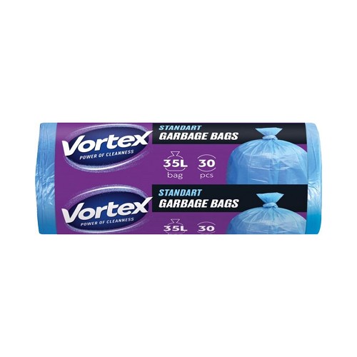 VORTEX Pytle na odpad modré 35l 30ks