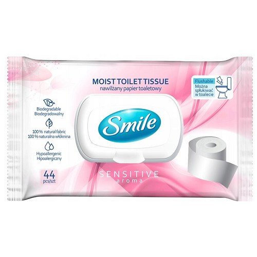 Vlhčený toaletní papír Smile Sensitive Comfort