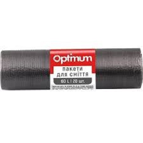 Pytle na odpad OPTIMUM černé 60l 20ks