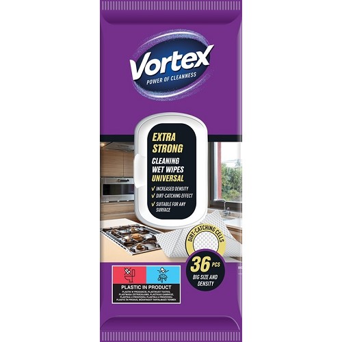 VORTEX Vlhčené ubrousky univerzální Flip Top 36ks