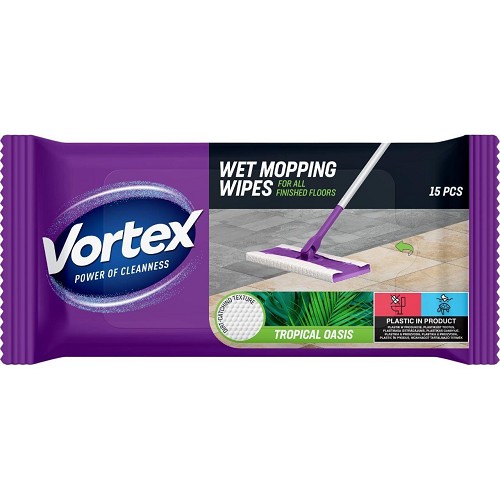 VORTEX Vlhčené ubrousky na vytírání Tropical Oasis 16ks