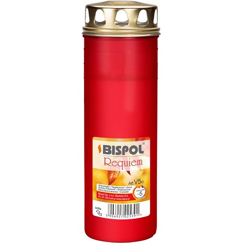 Kahan parafín s víkem V5 červený 030(5 dní)