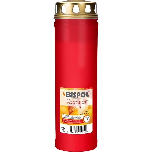 Kahan parafín s víkem V7 červený 030(7 dní)