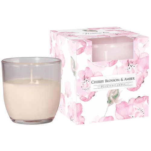 Svíčka ve skle aroma SN75B/323 cherry blossom-amber