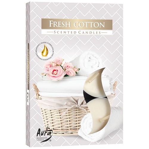 Svíčka čajová aroma - P15-338 a6 fresh cotton(6 ks)