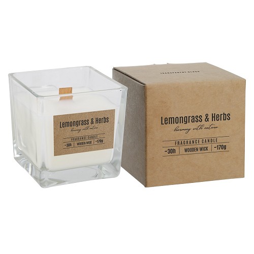 Svíčka ve skle SNK80-000-350 Lemongrass&Herbs