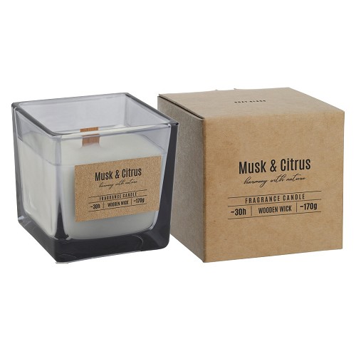 Svíčka ve skle SNK80-070-328 Musk&Citrus