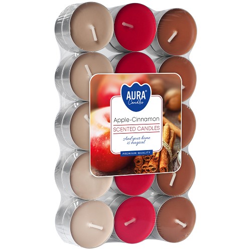 Svíčka čajová aroma - P15-87 a30 Apple-cinnamon(30 ks)