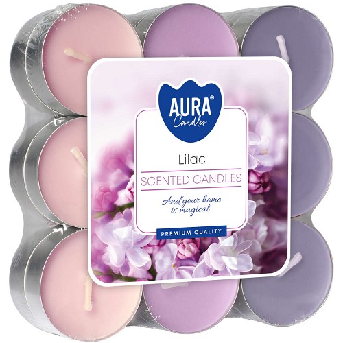 Svíčka čajová aroma - P15-38 a18 Lilac(18 ks)