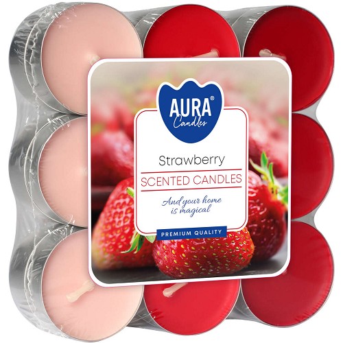 Svíčka čajová aroma - P15-73 a18 Strawberry(18 ks)