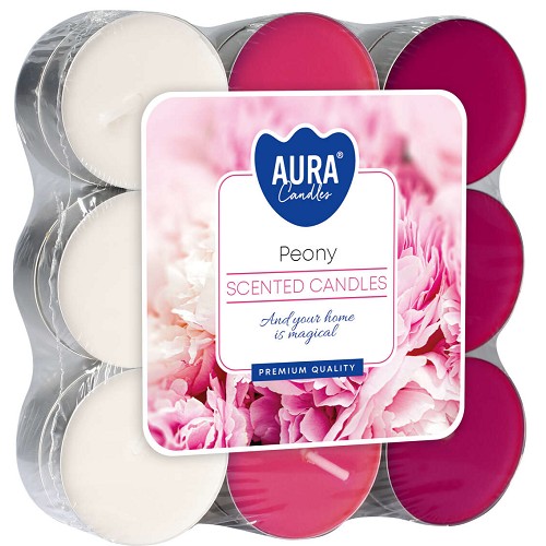Svíčka čajová aroma - P15-157 a18 Peony (18 ks)