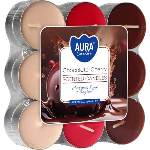Svíčka čajová aroma - P15-104 a18 Chocolate-cherry(18 ks)