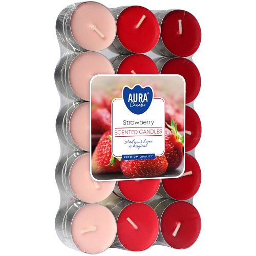 Svíčka čajová aroma - P15-73 a30 Strawberry(30 ks)