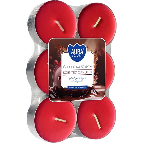 Svíčka čajová aroma - P35-6-104 a6 Chocolate-cherry(6 ks)