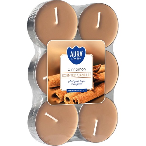 Svíčka čajová aroma - P35-6-65 a6 Cinnamon(6 ks)
