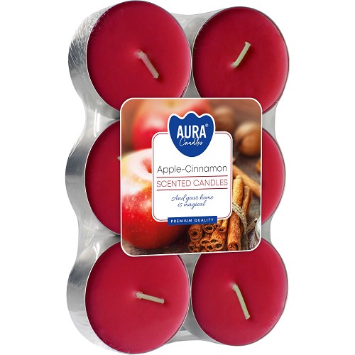 Svíčka čajová aroma - P35-6-87 a6 Apple-cinnamon(6 ks)