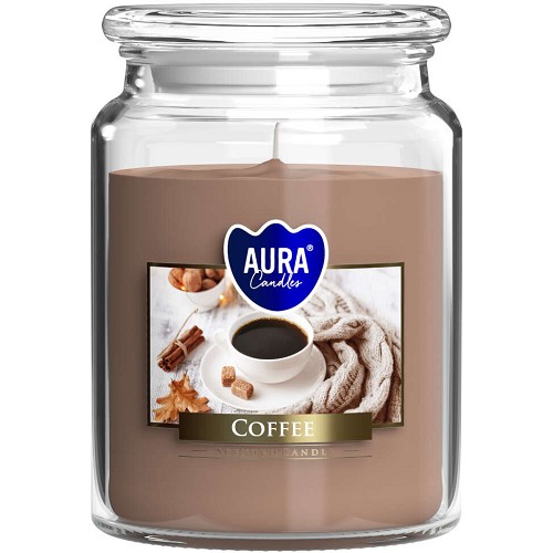 Svíčka ve skle uzáver SND99-89 Coffee