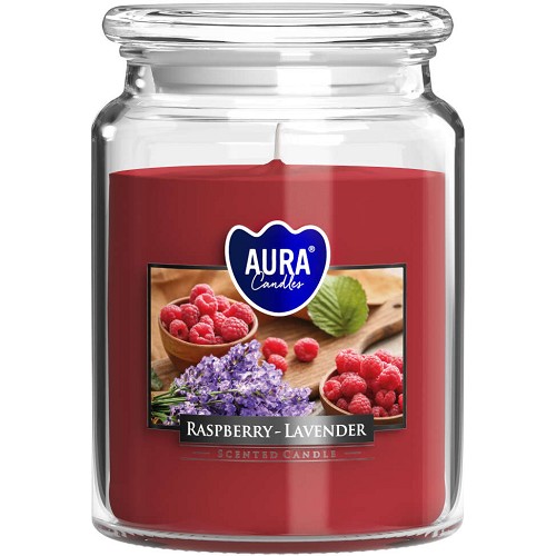 Svíčka ve skle uzáver SND99-352 Raspberry-lavender