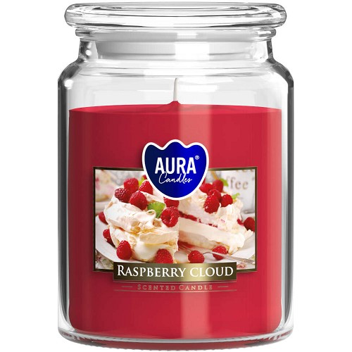 Svíčka ve skle uzáver SND99-329 raspberry cloud