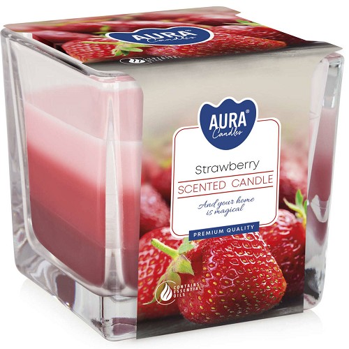 Svíčka ve skle aroma SNK80-73 Strawberry