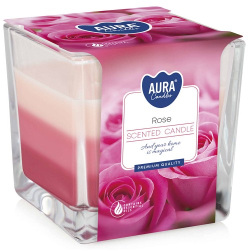Svíčka ve skle aroma SNK80-78 Rose