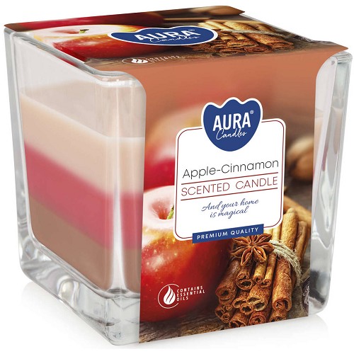 Svíčka ve skle aroma SNK80-87 Apple-cinnamon