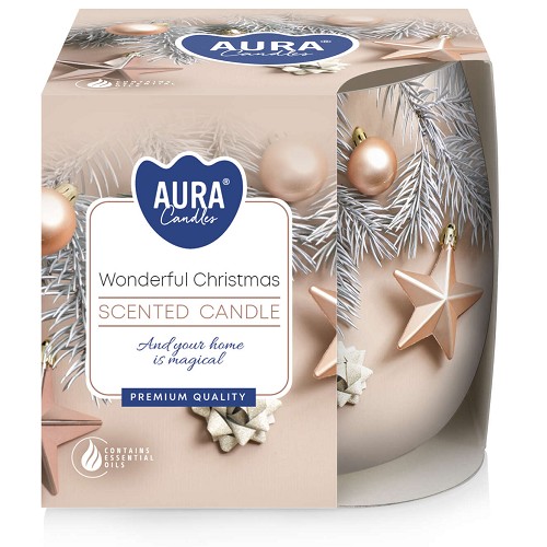 Svíčka ve skle aroma - SN71S-52 Wonderful Christmas