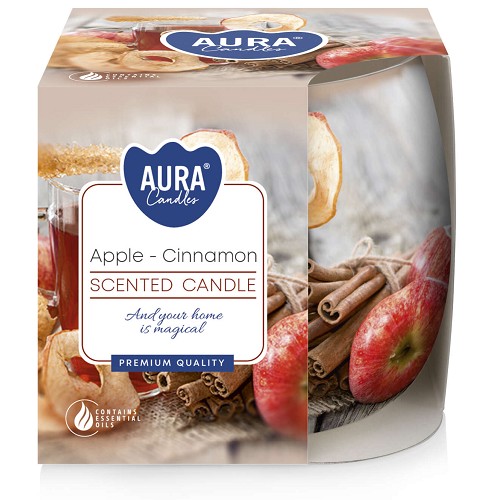 Svíčka ve skle aroma - SN71S-20 Apple-cinnamon