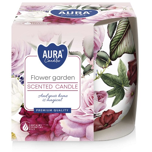 Svíčka ve skle aroma - SN71S-58 Flower garden