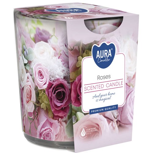 Svíčka ve skle aroma - SN72S-02 Roses