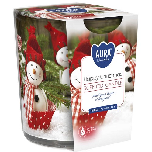 Svíčka ve skle aroma - SN72S-25 Happy Christmas