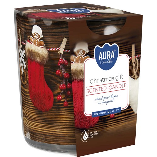 Svíčka ve skle aroma - SN72S-07 Christmas gift