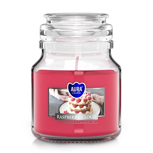 Svíčka ve skle uzáver SND71-329 raspberry cloud