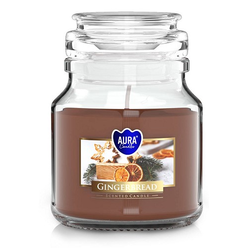 Svíčka ve skle uzáver SND71-346 gingerbread