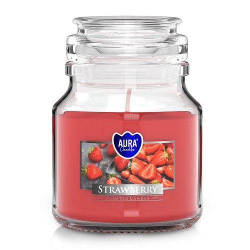 Svíčka ve skle uzáver SND71-73 strawberry