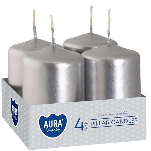 Adventní svíčka SW40/60-271 a4 silver metalic