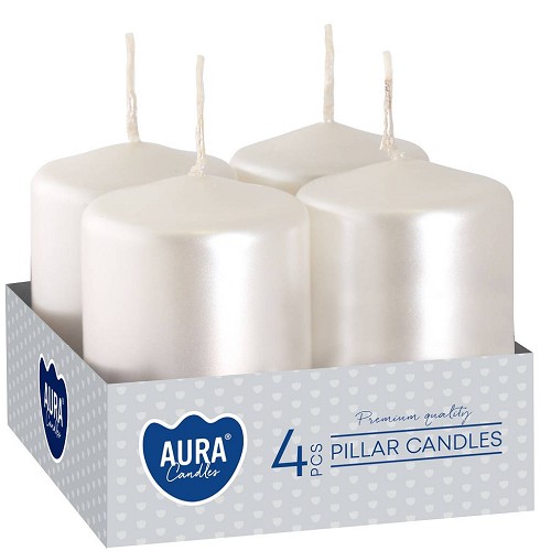 Adventní svíčka SW40/60-190 a4 white pearl