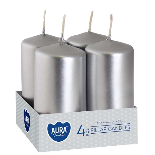 Adventní svíčka SW40/80-271 a4 silver metalic