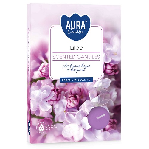Svíčka čajová aroma - P15-38 a6 Lilac(6 ks)