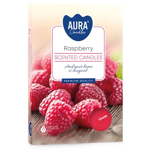 Svíčka čajová aroma - P15-42 a6 Raspberry(6 ks)