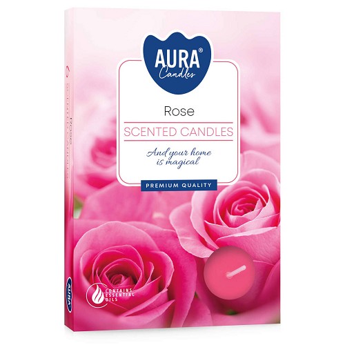 Svíčka čajová aroma - P15-78 a6 Rose(6 ks)