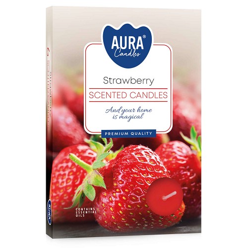 Svíčka čajová aroma - P15-73 a6 Strawberry(6 ks)