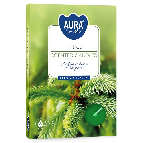 Svíčka čajová aroma - P15-273 a6 Fir tree(6 ks)