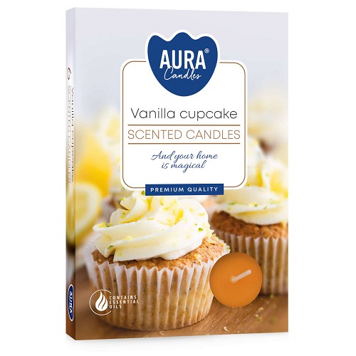 Svíčka čajová aroma - P15-202 a6 Vanilla cupcake(6 ks)