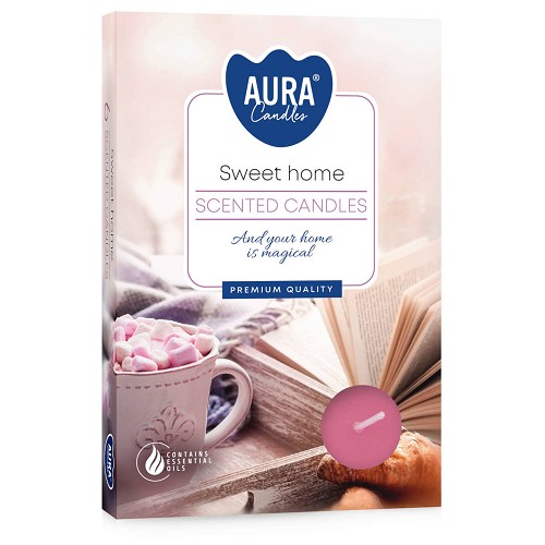 Svíčka čajová aroma - P15-337 a6 sweet home (6 ks)