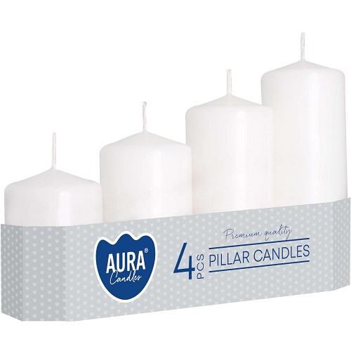 Svíčka válec SW50/4 -090 a4 white