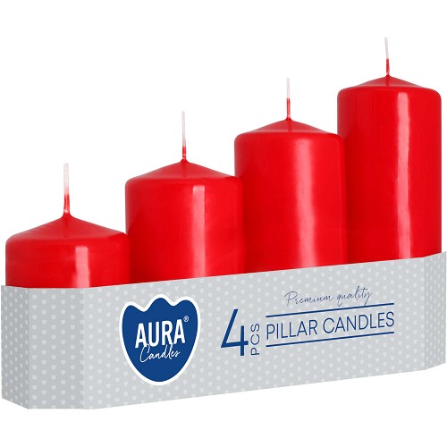 Svíčka válec SW50/4 -030 a4 red